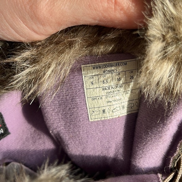 EDDIE BAUER SOLSTICE 2.0 WATERPROOF WEATHERPROOF SNOW HIKING BOOTS Size 9 NWT - Picture 7 of 8